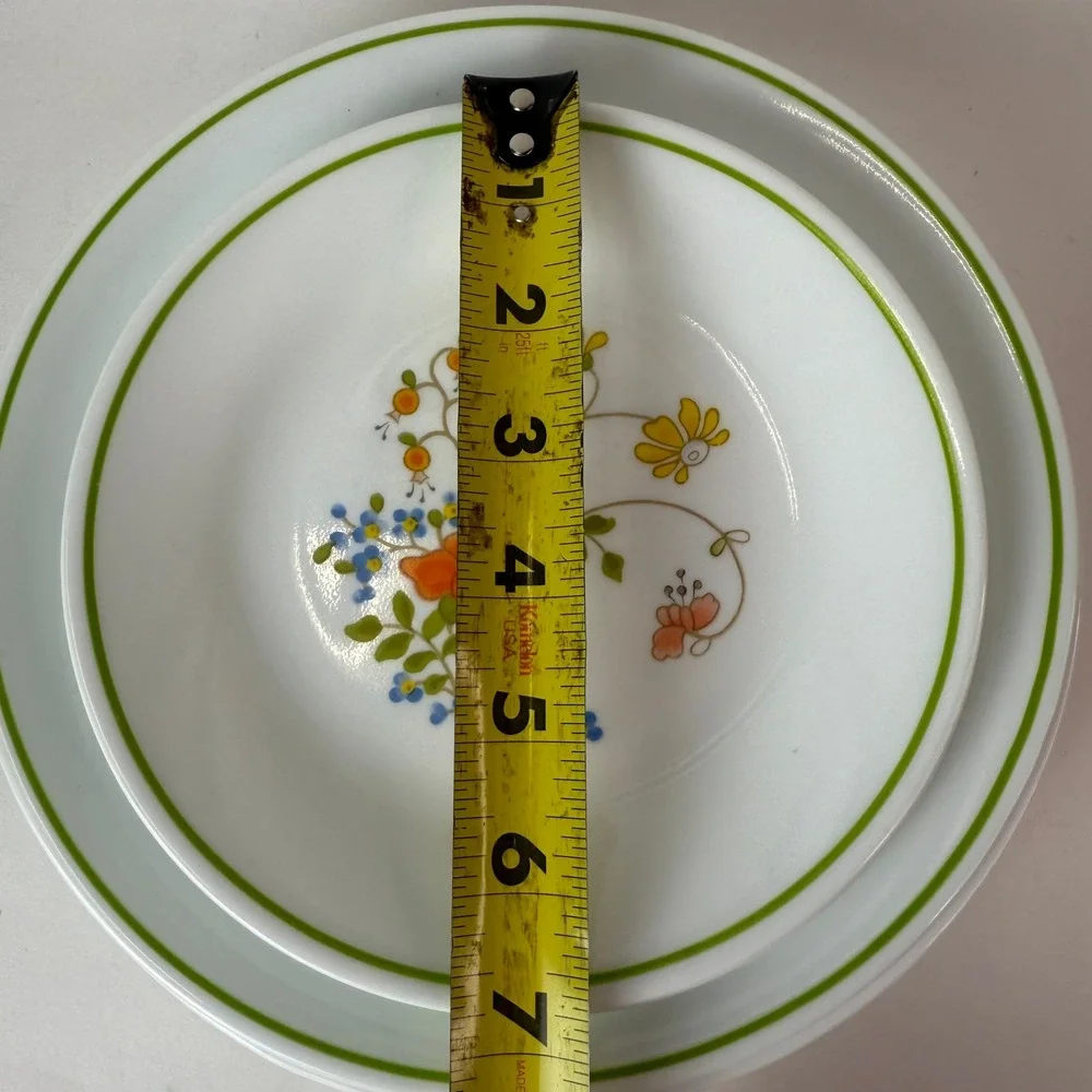 Corelle Corning Wildflower Lot 10 Salad Lunch Dessert Plates Vintage Floral
